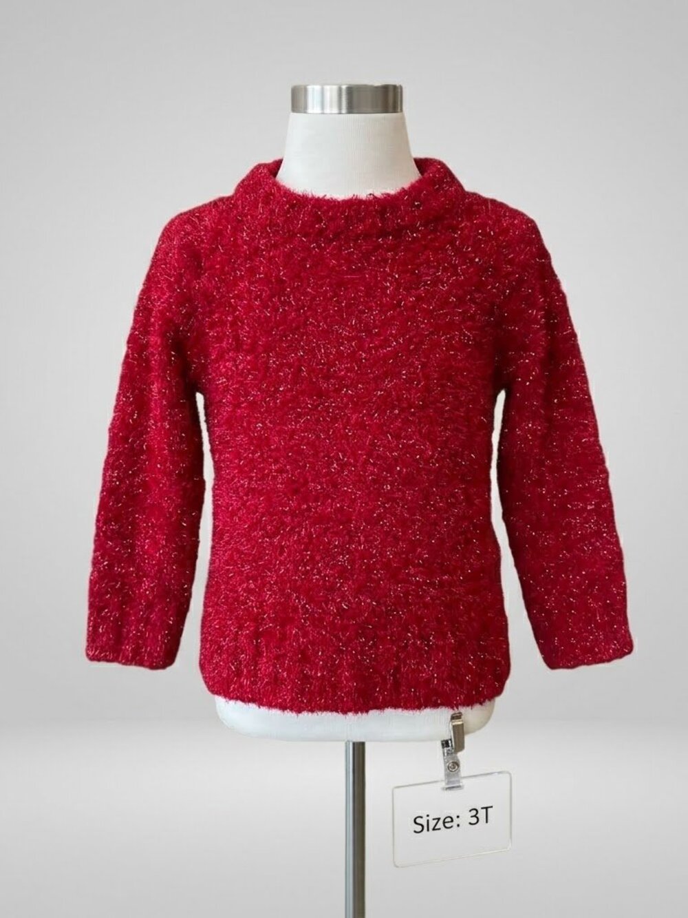Circo Sparkle Red Sweater Girls Size 3T